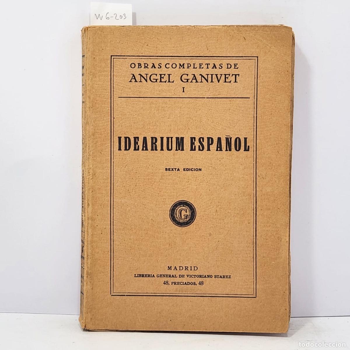 B&uuml;cher: GANIVET, &Aacute;ngel. - Idearium Espa&ntilde;ol.