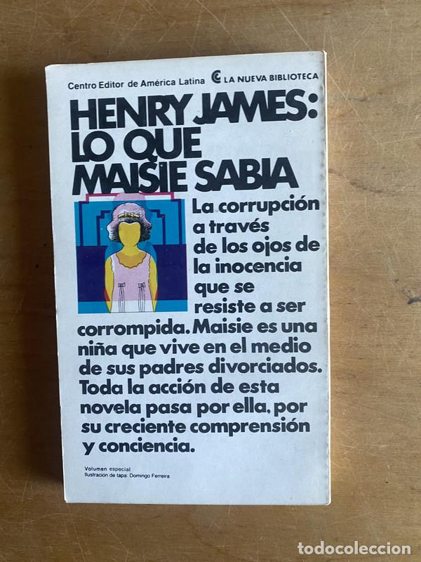 Libros: Lo uqe maise sabia - James, Henry - Foto 1