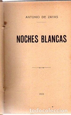 Libros: Noches blancas - Zayas, Antonio de - Foto 1
