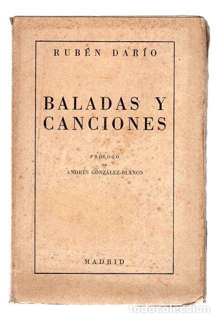 Libros: Baldas y canciones - Dar&iacute;o, Rub&eacute;n - Foto 1