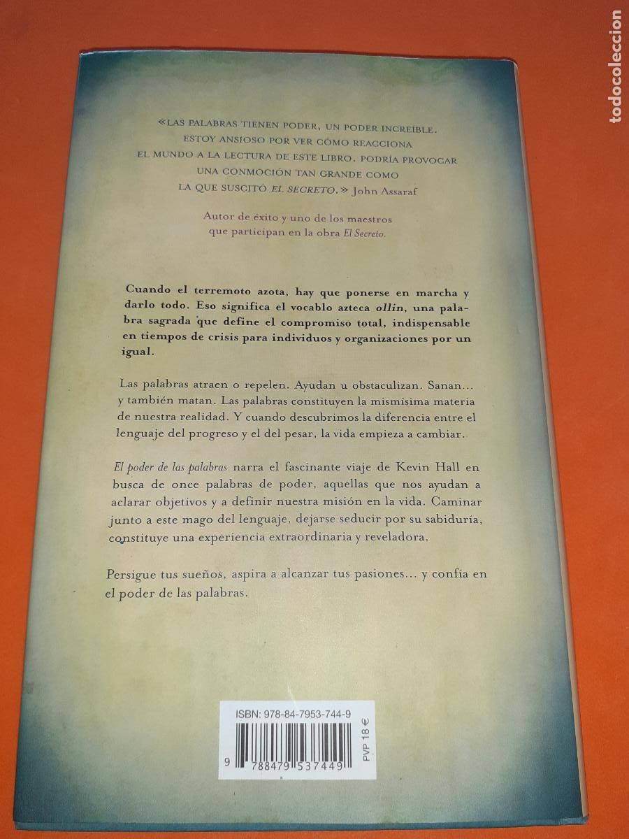 Libros: EL PODER DE LAS PALABRAS � NUEVA ESPIRITUALIDAD - KEVIN HALL - Foto 2