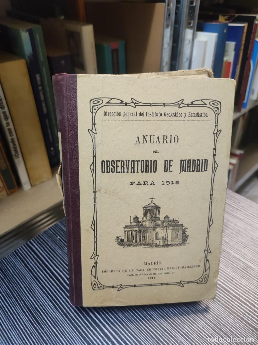 Libros: ANUARIO DEL OBSERVATORIO DE MADRID 1914 - Foto 1
