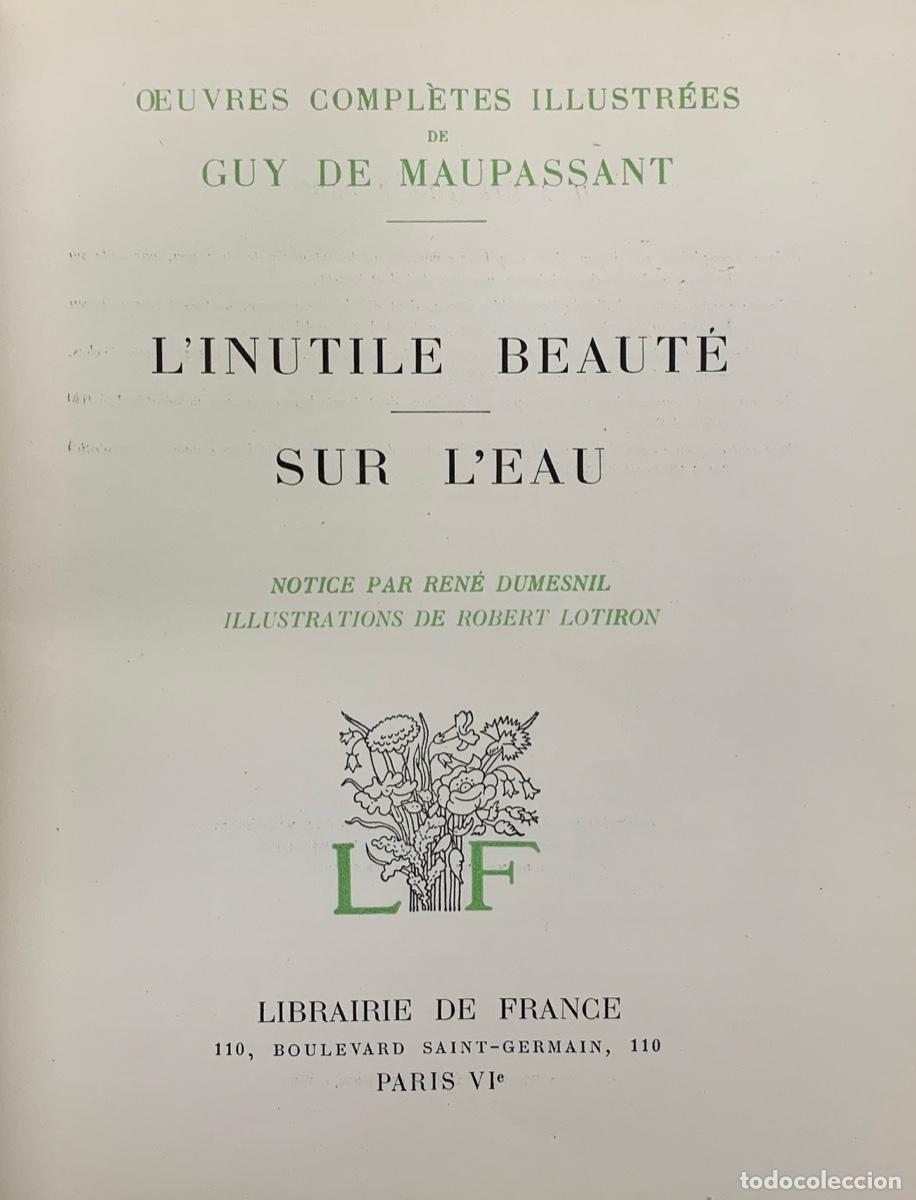 Libros: Oeuvres compl&eacute;tes illustr&eacute;es de Guy de Maupassant - Maupassant, Guy de - Foto 2
