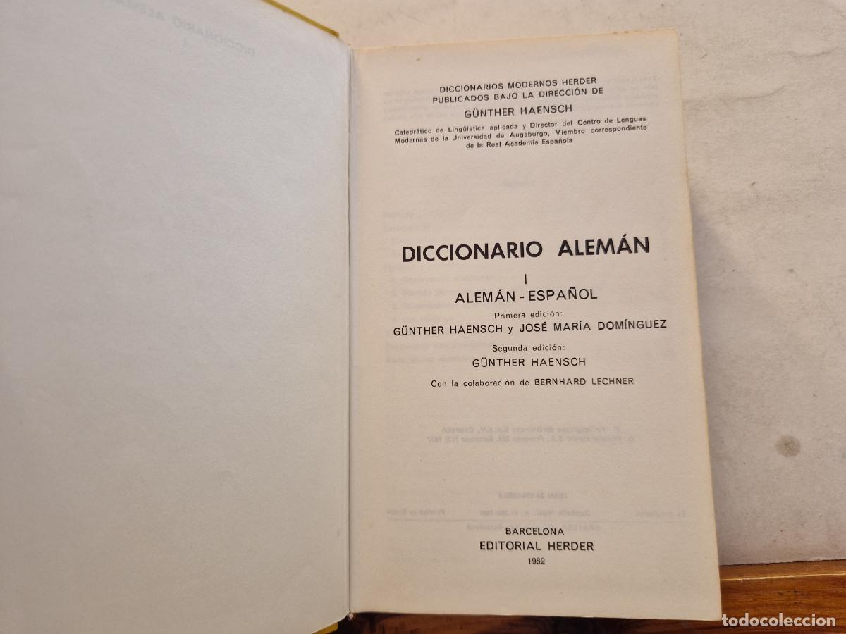 Libros: DICCIONARIO ALEMAN. ALEMAN-ESPA&Ntilde;OL. - Foto 1