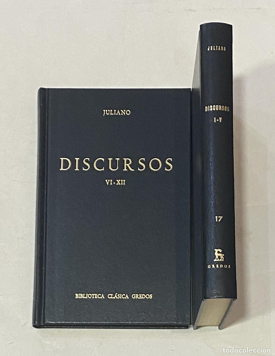 Libros: JULIANO. - Discursos I - XII. Dos vol&uacute;menes. - Foto 1