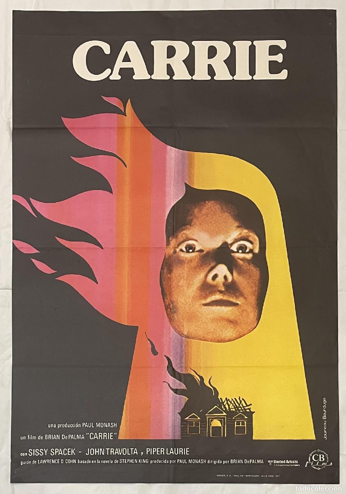 Libros: Carrie. Cartel original publicado en el a&ntilde;o 1977. - Foto 1