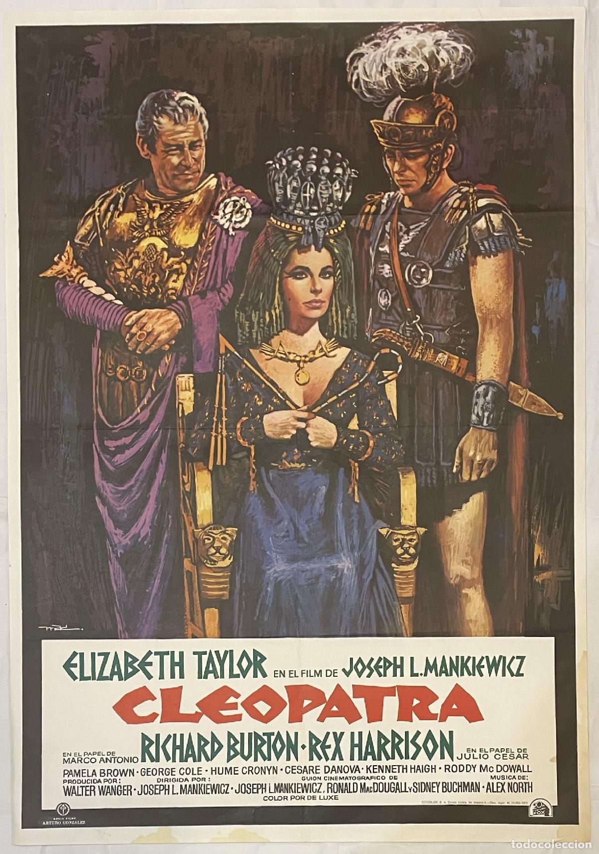 Libros: Cleopatra. Cartel original publicado en el a&ntilde;o 1975 - Foto 1