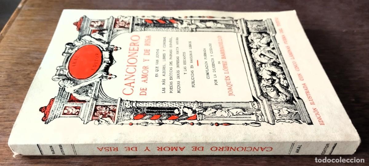 Libros: Joaqu&iacute;n L&oacute;pez Barbadillo, Cancionero de amor y de risa, Akal, 1977, - Foto 2
