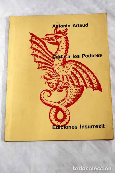 Libros: Carta a los poderes: Artaud, Antonin.- Artaud, Antonin - Foto 1
