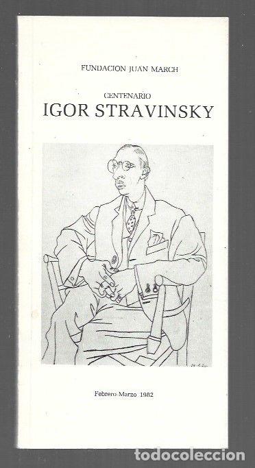 Libros: CICLO CENTENARIO IGOR STRAVINSKY - VARIOS - Foto 1