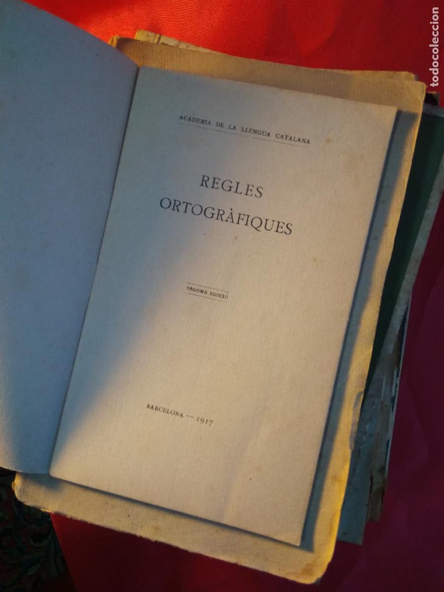 Libros: Regles ortogr&agrave;fiques 1917 N.3973 - Foto 2