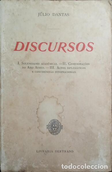 Libros: DANTAS. (J&uacute;lio) - DISCURSOS. - Foto 1