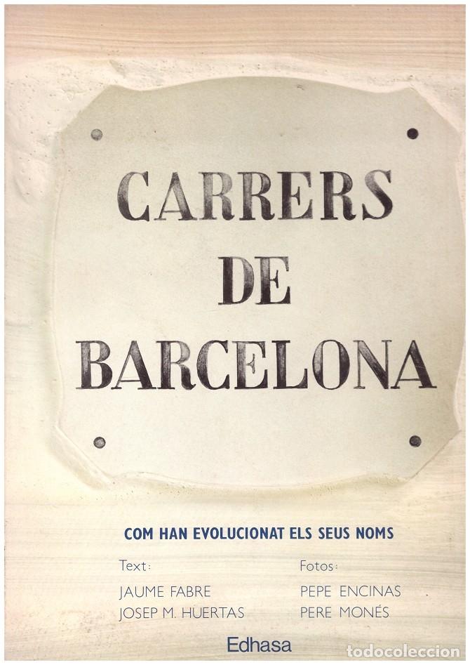Libros: CARRERS DE BARCELONA - Foto 1