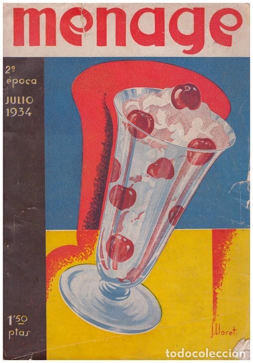 Libros: MENAGE. 2&ordm; &Eacute;POCA. JULIO 1934 - Foto 1