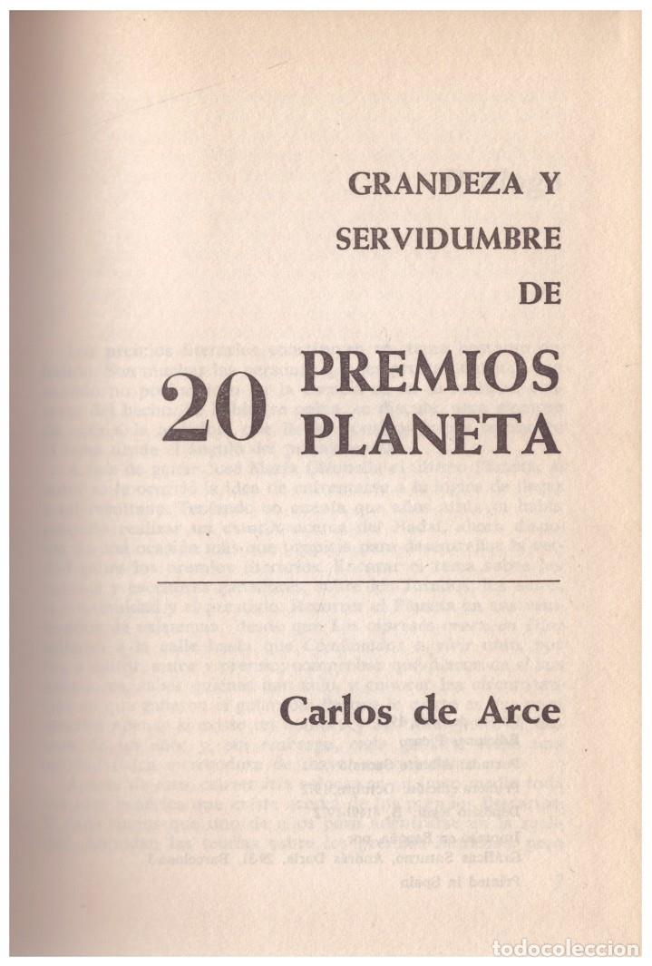 Libros: GRANDEZA Y SERVIDUMBRE DE 20 PREMIOS PLANETA - Foto 1