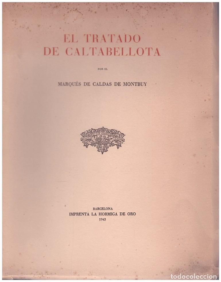 Libros: EL TRATADO DE CALTABELLOTA - Foto 1