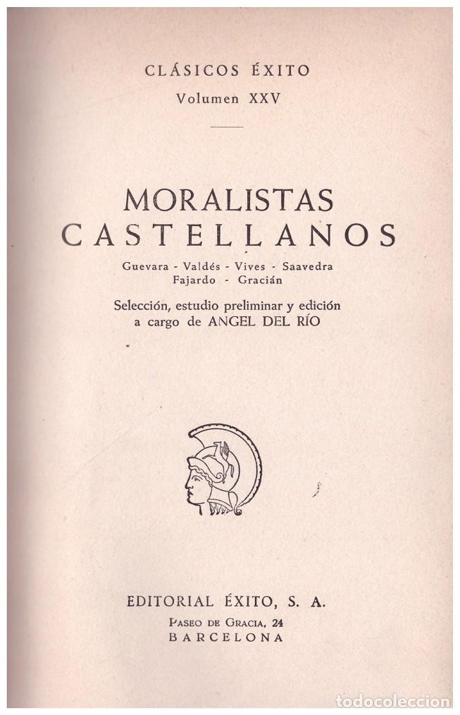 Libros: MORALISTAS CASTELLANOS - Foto 1