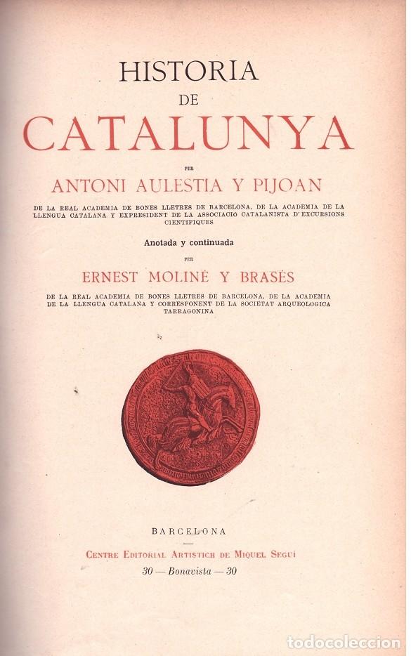 Libros: HISTORIA DE CATALUNYA - Foto 1