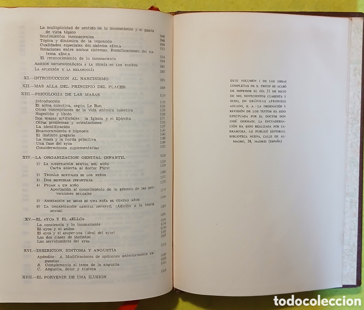Libros: Sigmund Freud, obras completas 1948 - Foto 6