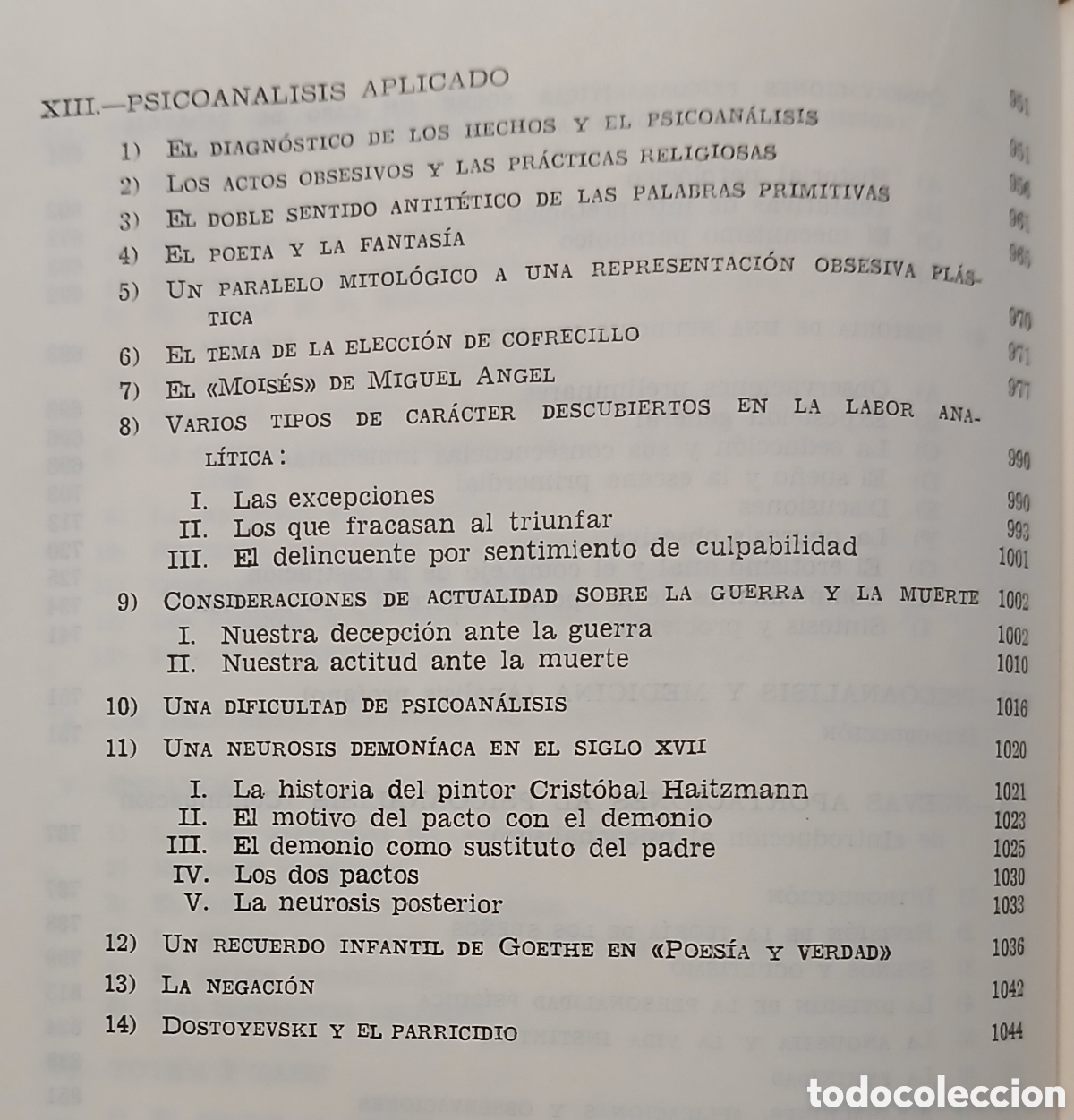 Libros: Sigmund Freud, obras completas 1948 - Foto 11