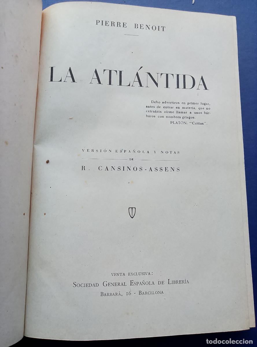 Libros: La Atl&aacute;ntida. Pierre Benoit - Foto 2