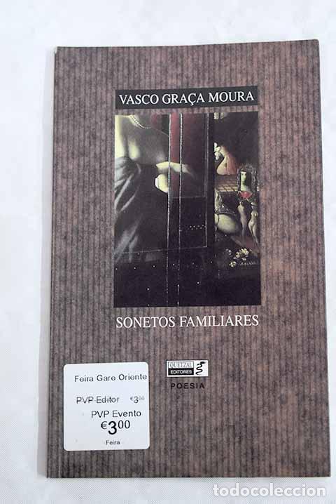 Libros: Sonetos: Gra&ccedil;a Moura, Vasco.- Gra&ccedil;a Moura, Vasco - Foto 1