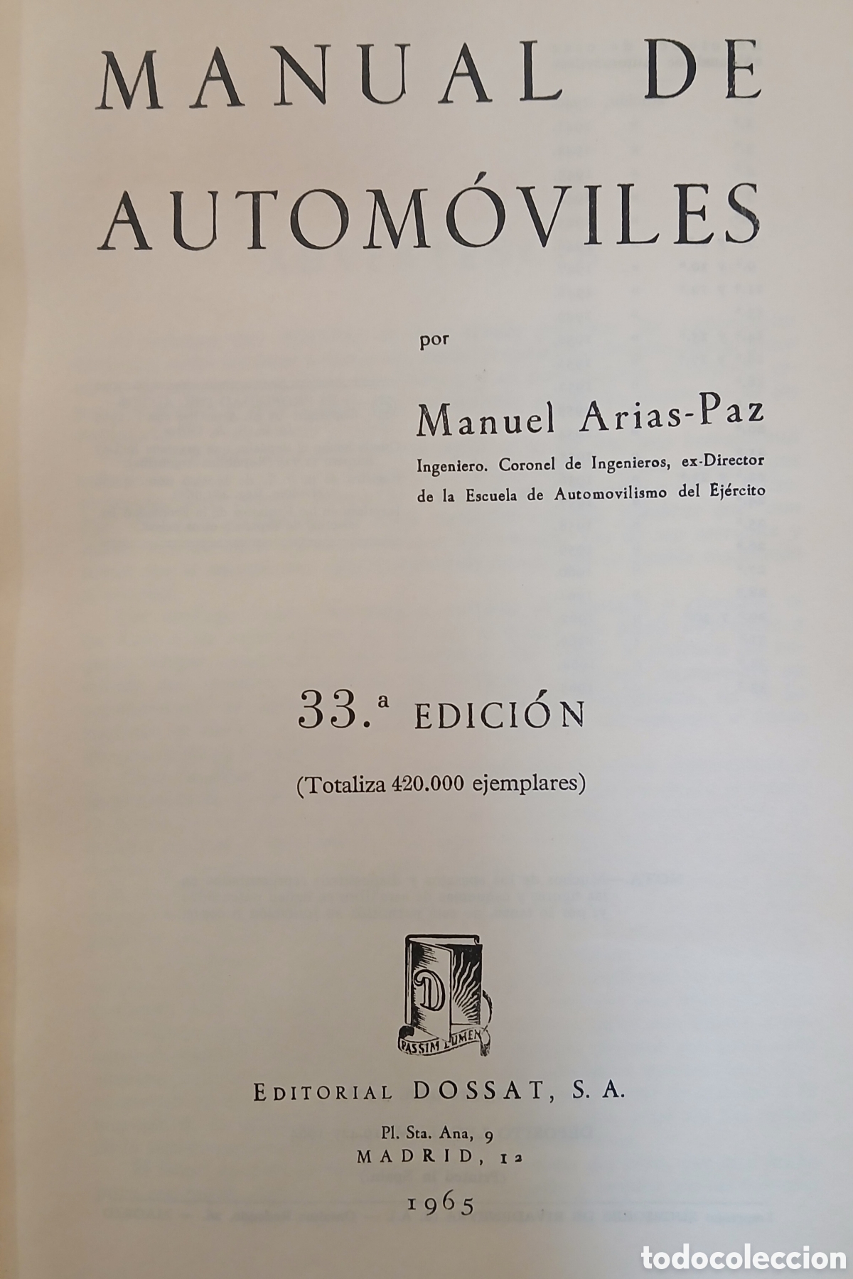 Libros: Automoviles Arias-Paz, 1965 - Foto 2