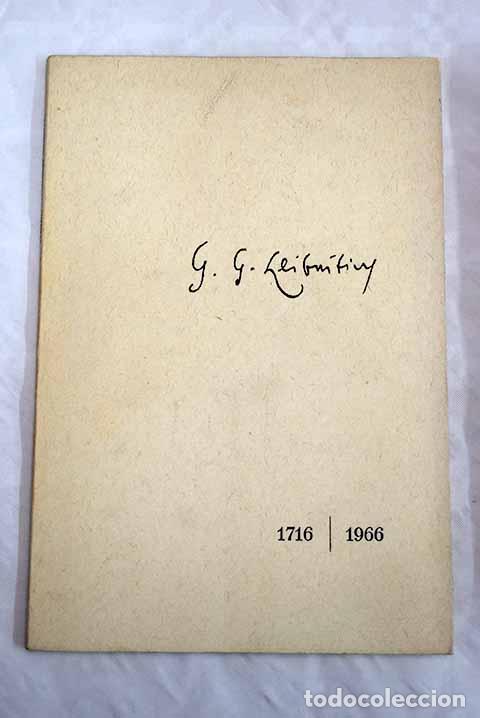 Libros: Gottfried Wilhelm Leibniz.- Vennesbusch, Joachim - Foto 1
