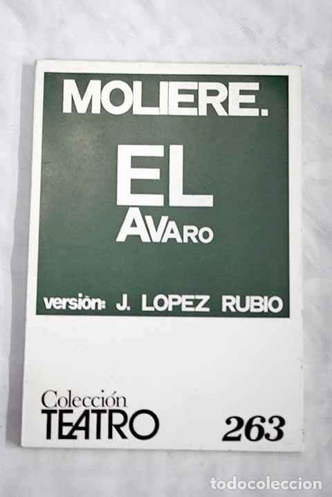 Libros: El avaro: Comedia en cinco actos.- Moliere - Foto 1