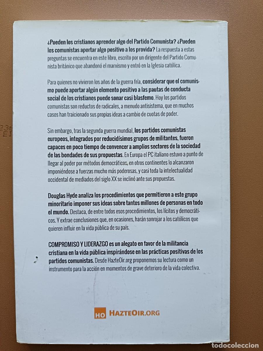 Libros: COMPROMISO Y LIDERAZGO- DOUGLAS HYDE - Foto 2