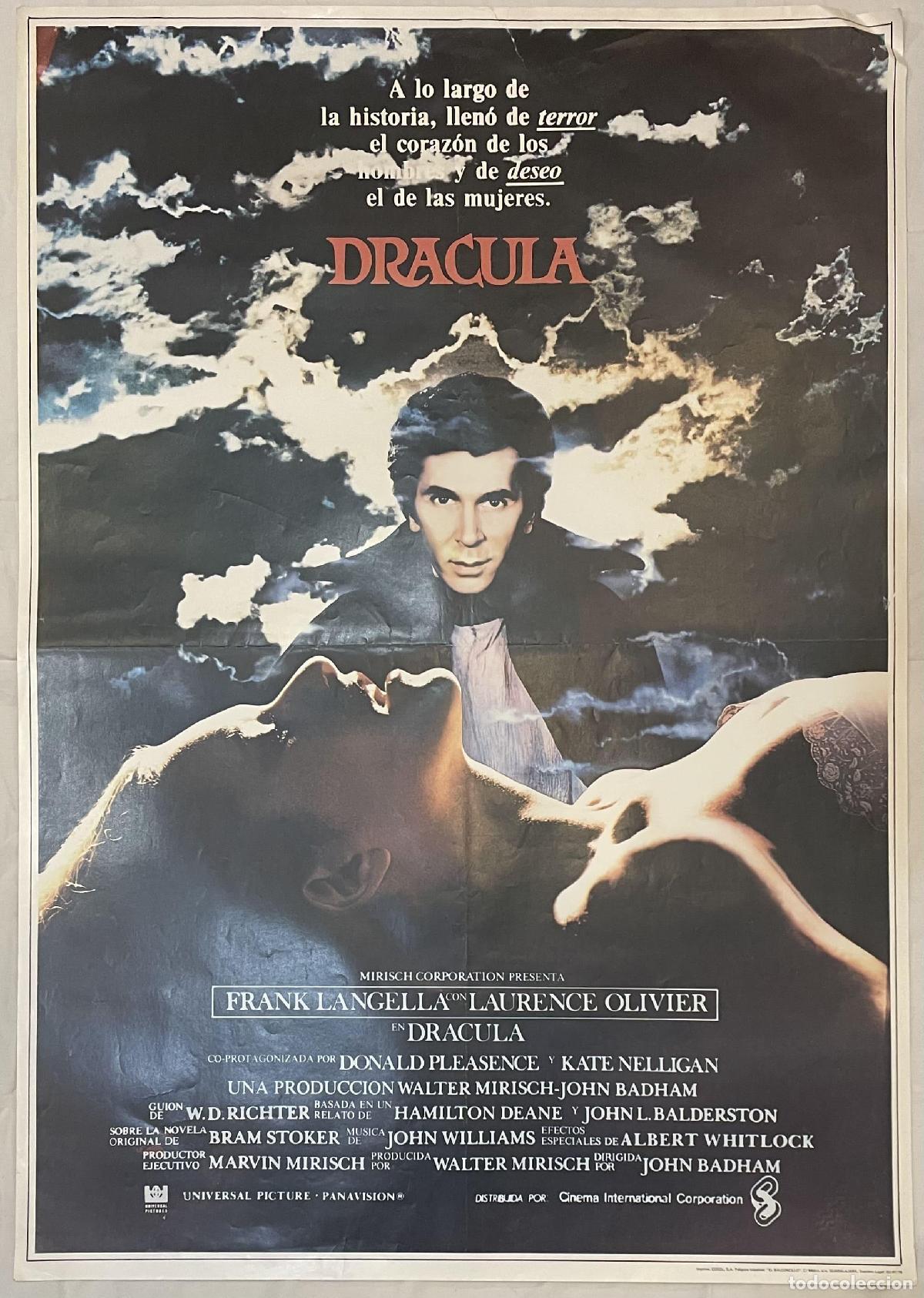 Libros: Dr&aacute;cula. Cartel original publicado en el a&ntilde;o 1979. - Foto 1