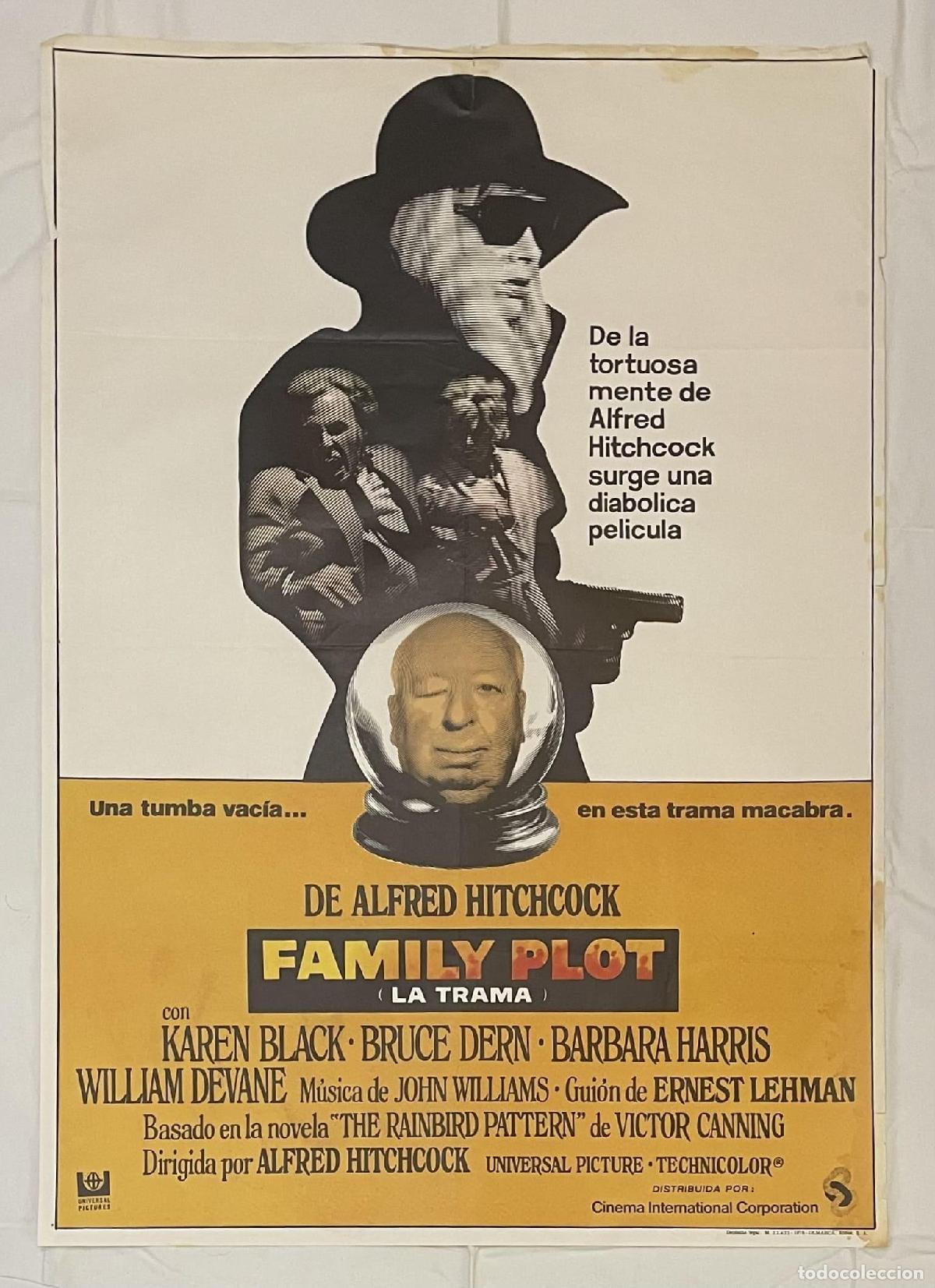 Libros: Family Plot. Cartel original publicado en el a&ntilde;o 1976. - Foto 1