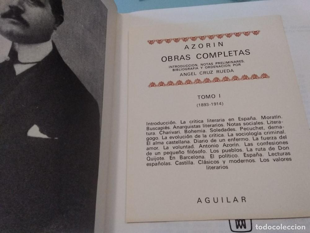 Libros: Obras completas I o 1. 1893-1914 - Azor&iacute;n - Foto 2