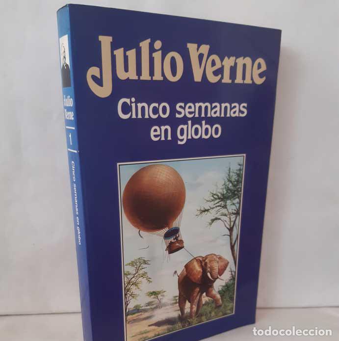 Libros: CINCO SEMANAS EN GLOBO - VERNE, JULIO - Foto 1