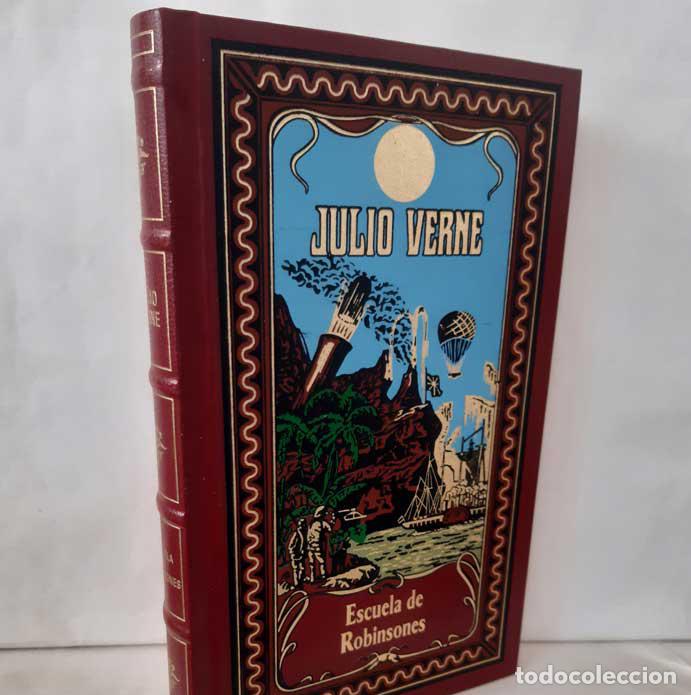 Libros: ESCUELA DE ROBINSONES - VERNE, JULIO - Foto 2