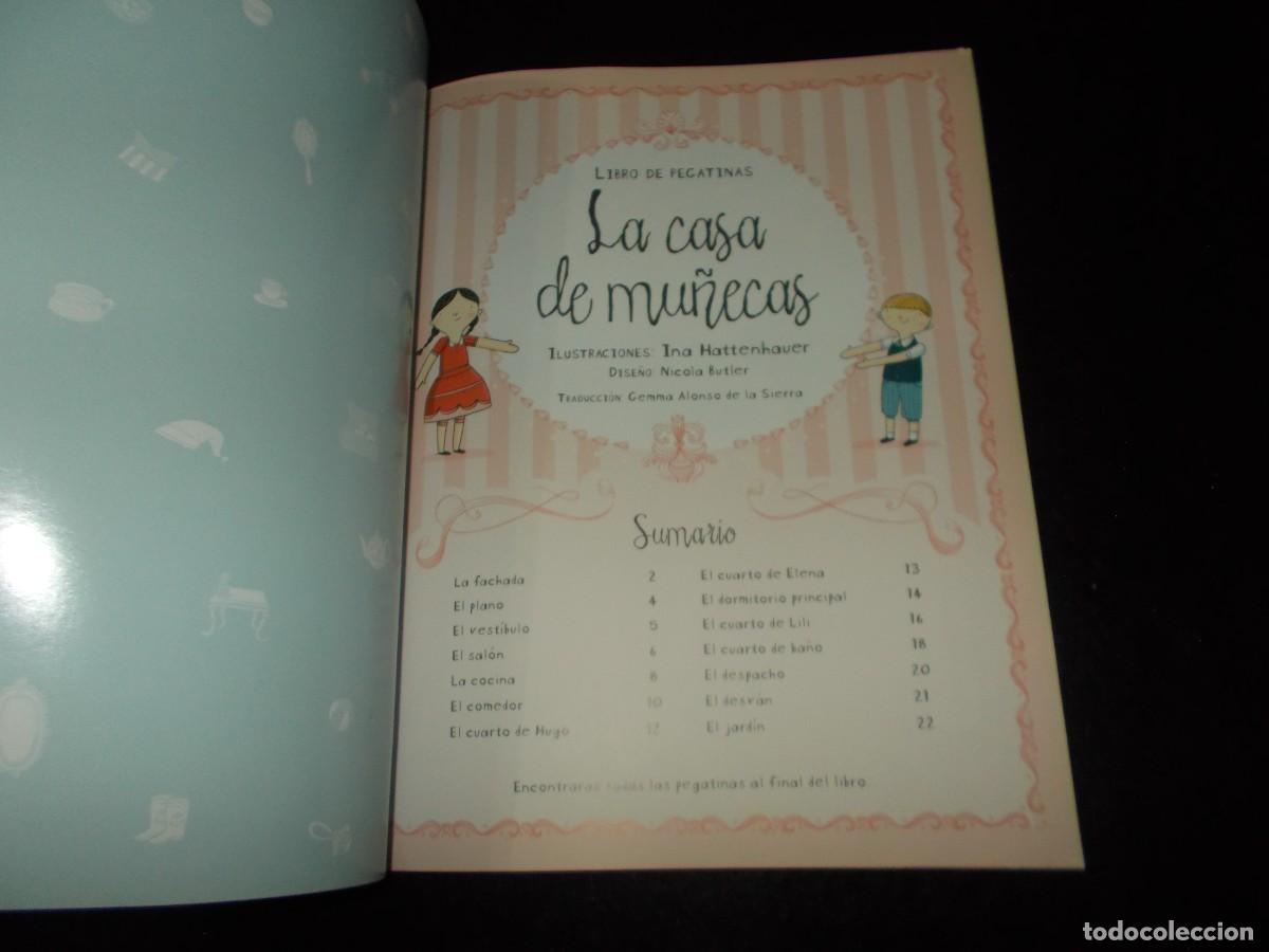 Libros: LIBRO DE PEGATINAS LA CASA DE MU&Ntilde;ECAS. Ina Hattenhauer. Usborne 2012 - Foto 2