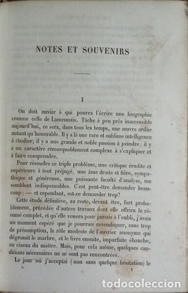 Libros: LAMENNAIS. (F&eacute;licit&eacute; de La) - CORRESPONDANCE. [2 VOLS.] - Foto 2