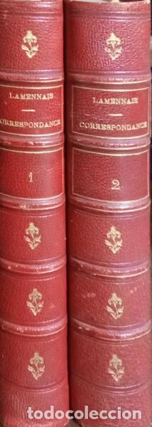 Libros: LAMENNAIS. (F&eacute;licit&eacute; de La) - CORRESPONDANCE. [2 VOLS.] - Foto 4