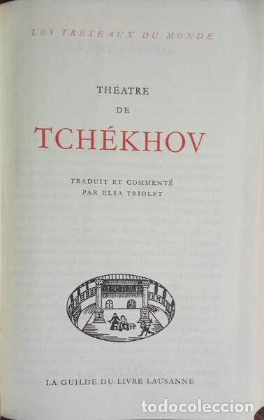 Libros: TCHEKHOV. (Anton Pavlovitch) - TH&Eacute;ATRE DE TCHEKHOV. - Foto 1