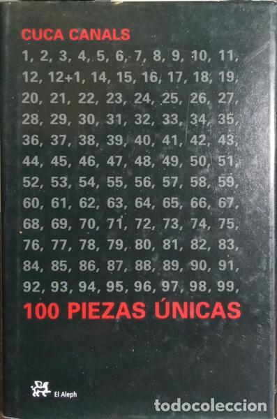 Libros: CASTRO. (Jos&eacute;) - CUCA CANALS, 100 PIEZAS &Iacute;NICAS. - Foto 1