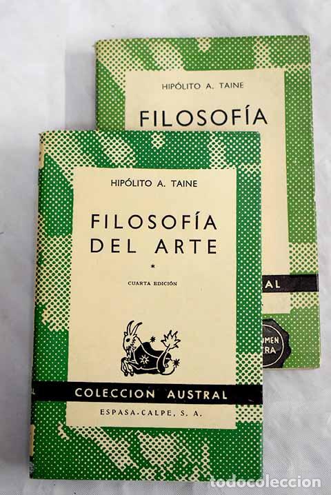 Libros: Filosof&iacute;a del arte: Taine, Hippolyte.- Taine, Hippolyte - Foto 1