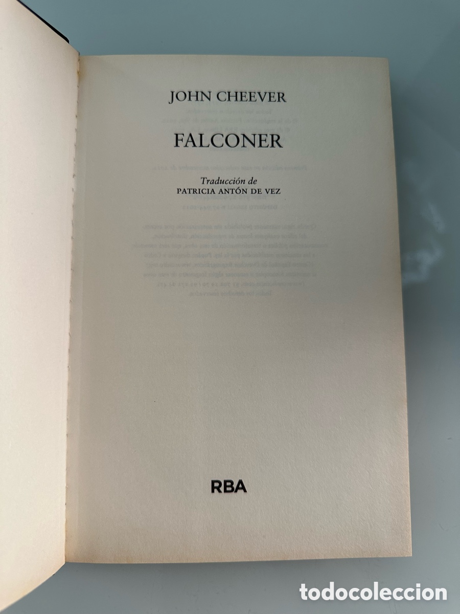 Libros: Falconer, John Cheever. RBA, 1&ordf; edici&oacute;n 2012. En rustica - Foto 2
