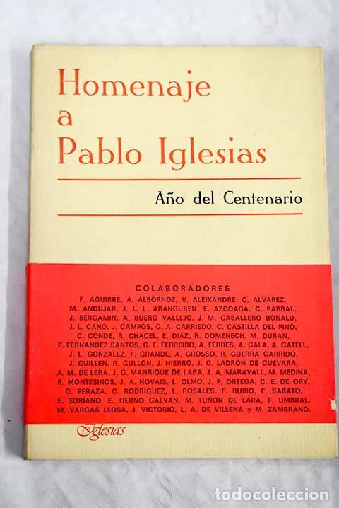 Libros: Homenaje a Pablo Iglesias - Foto 1