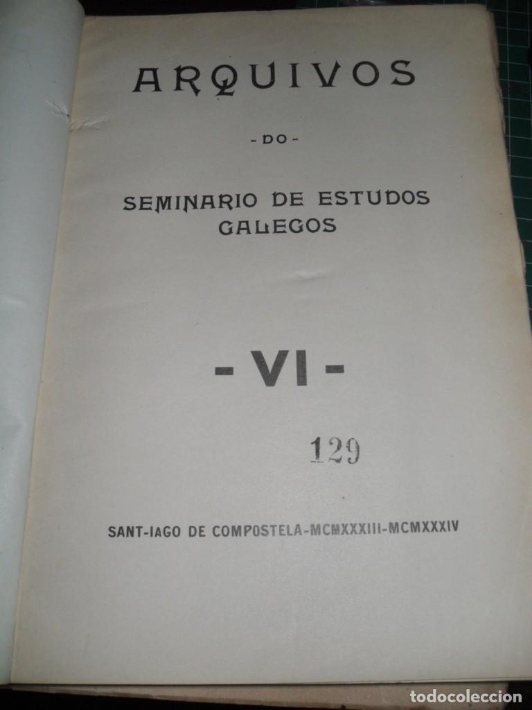 B&uuml;cher: ARQUIVOS DO SEMINARIO DE ESTUDOS GALEGOS VI - VARIOS