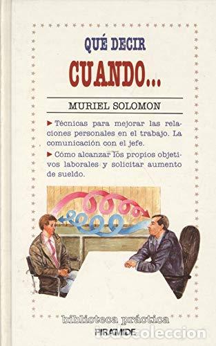 Libros: QUE DECIR CUANDO... - MURIEL SOLOMON - Foto 1
