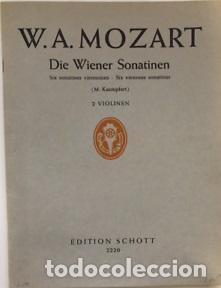 B&uuml;cher: DIE WIENER SONATINEN. SIX SONATINES VIENNOISES. - W A MOZART
