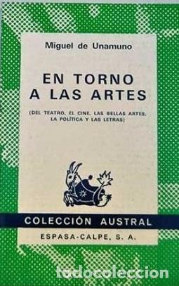 Libros: EN TORNO A LAS ARTES - Miguel de Unamuno - Foto 1