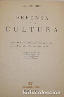 Libros: DEFENSA DE LA CULTURA - ANDRE GIDE - Foto 1