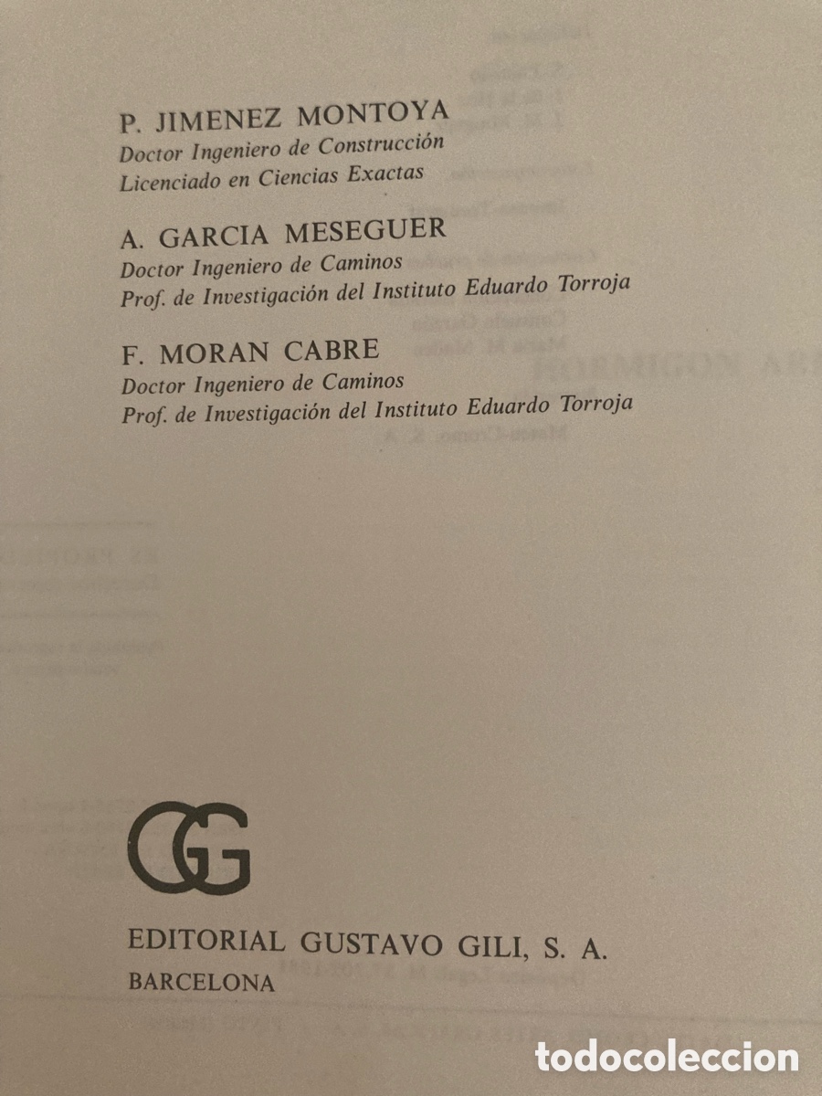 Libros: Hormig&oacute;n armado 2 tomos editorial Gustavo Gili - Foto 5