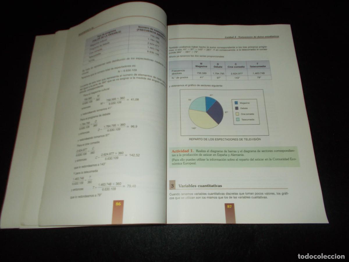 Libros: MATEM&Aacute;TICA 4B. CNICE-SAFEL 2004. Matem&aacute;ticas. Libro. Con Tiras de Comic Mafalda - Foto 4